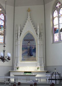 Christ Crucified (Nurmes Church Altarpiece) by Vaino Hamalainen